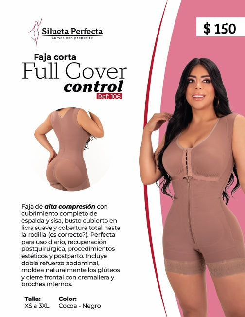 Faja Colombiana Brasier Corta Manga Sisa Powernet 106