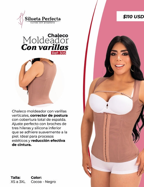Chaleco Varillas Espalda Cubierta 305