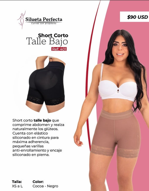 Faja Colombiana Short Corto Powernet Uso Diario 401